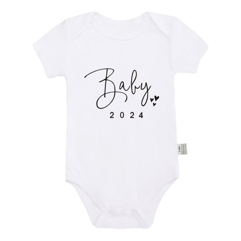 Announced Pregnancy 2024 Newborn Baby Onesie Pure Cotton Boy & Girl