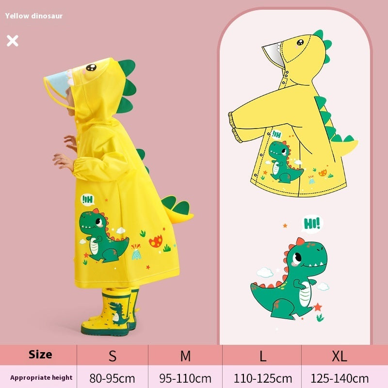 Children's Raincoat Schoolbag Poncho