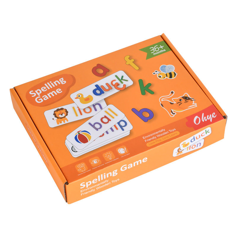 Early Education 26 English Letter Spelling Cards, Educational Toys