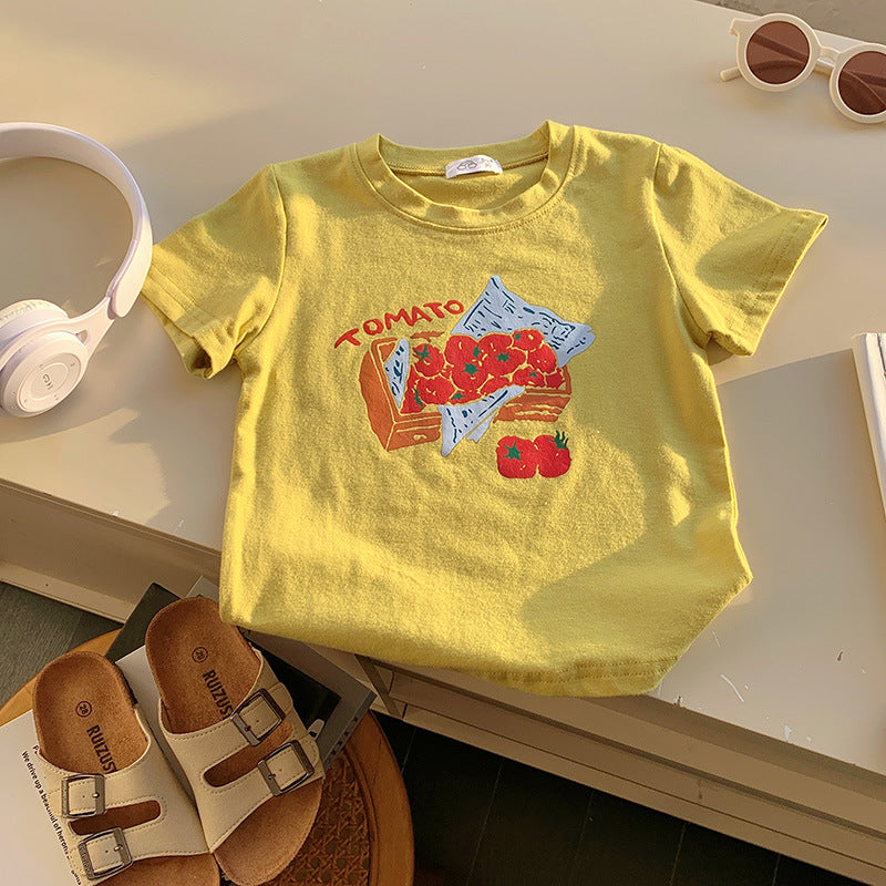 Children's T-shirt Fashionable Printed Cartoon Cute Popular