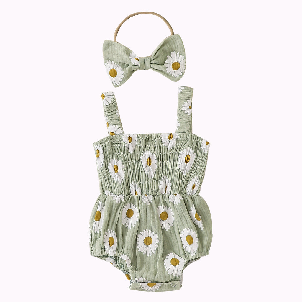 Baby Girls' Fashion Personality Summer Onesie
