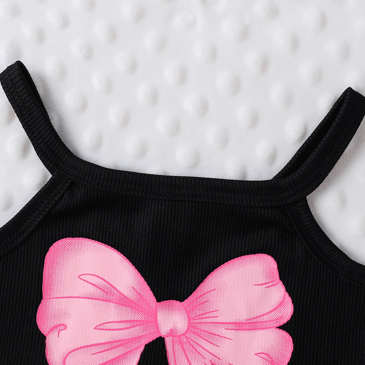 Girl's Bow Print Sling Summer 2pc Set