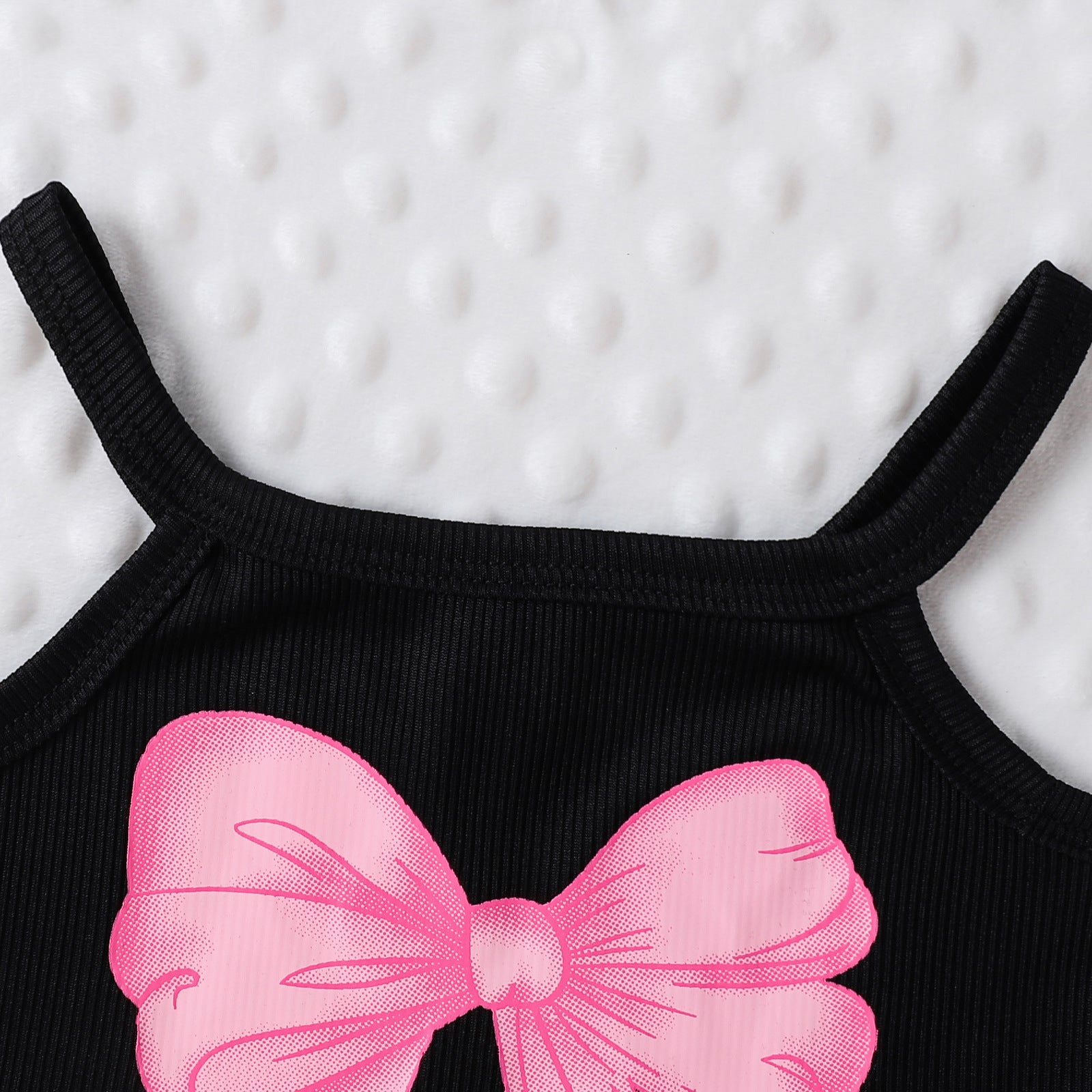 Girl's Bow Print Sling Summer 2pc Set