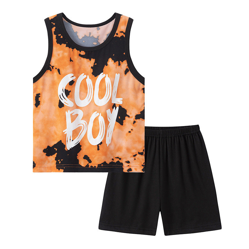 Boy's Printed Basketball 2pc Set