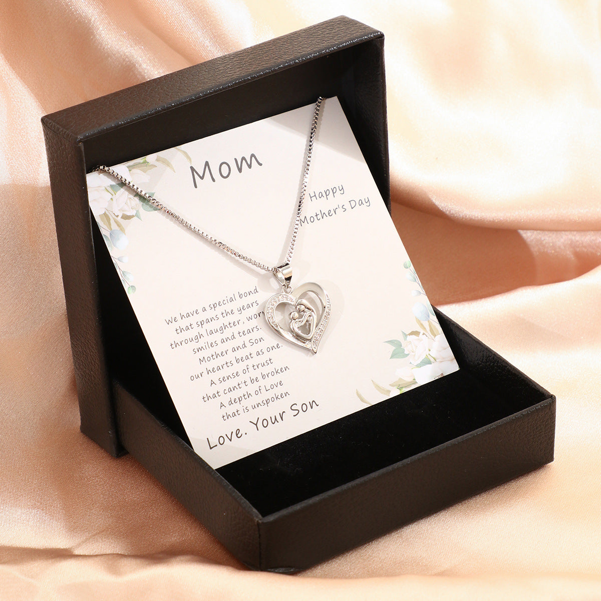 Mother's Day Necklace Gift Box, Fashion Jewelry, Gift For Mom