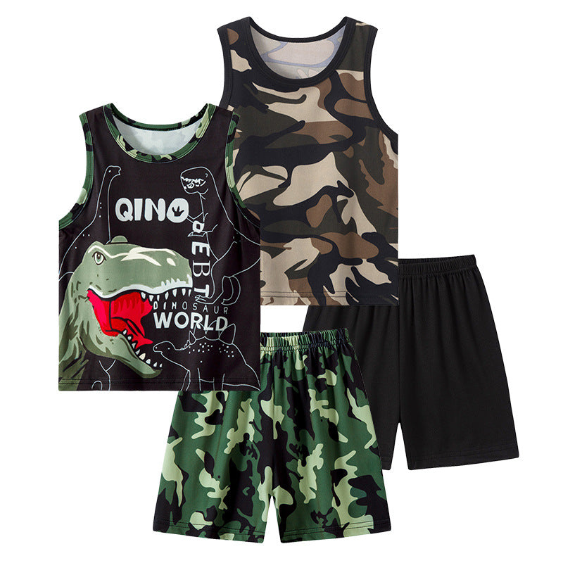 Boy's Printed Basketball 2pc Set