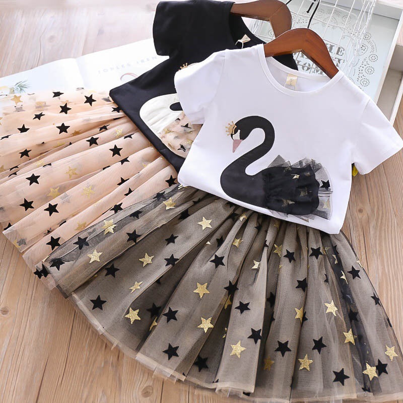 Girls' Summer Suits Princess Dress