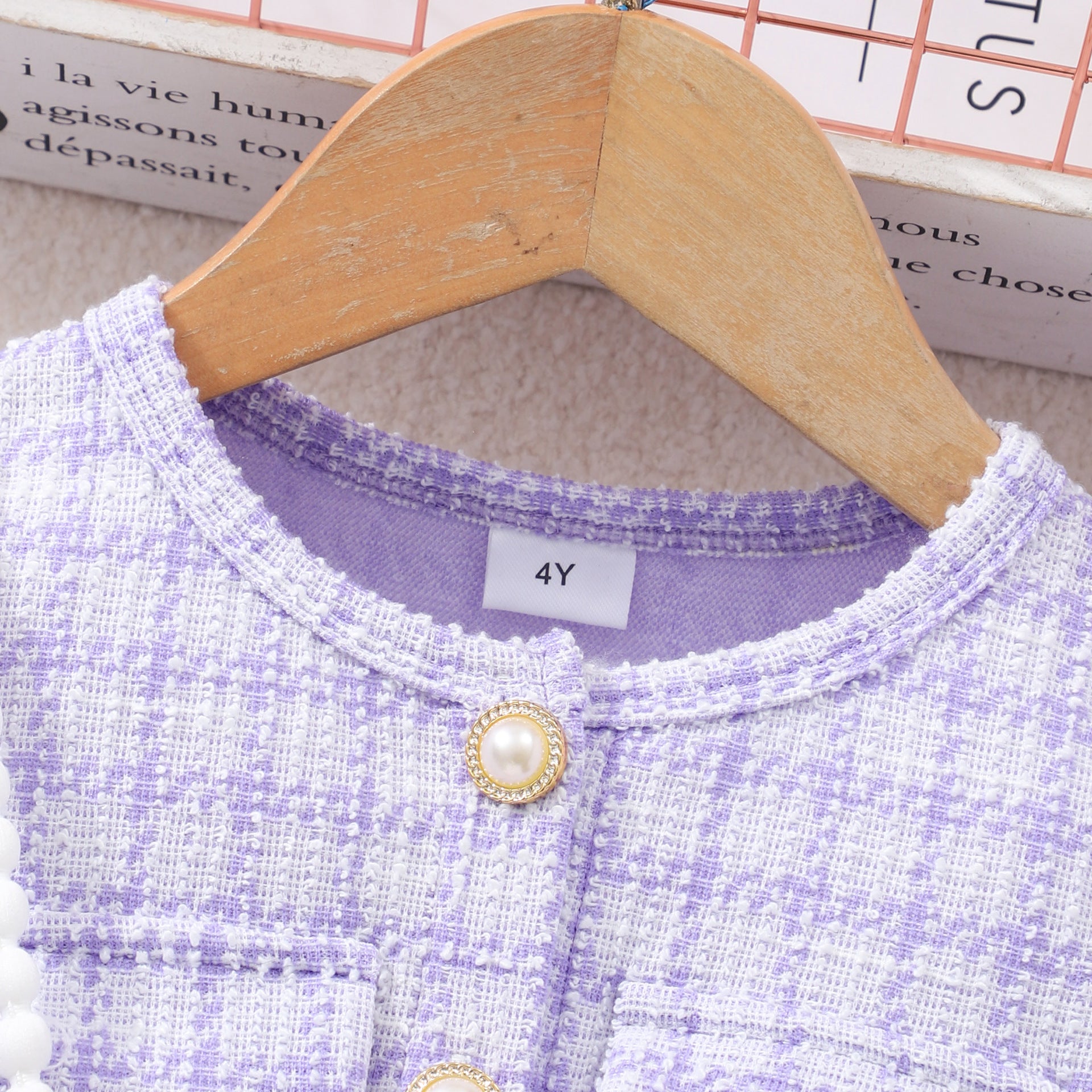 Girls' Long Sleeve Lady Star Mesh Dress