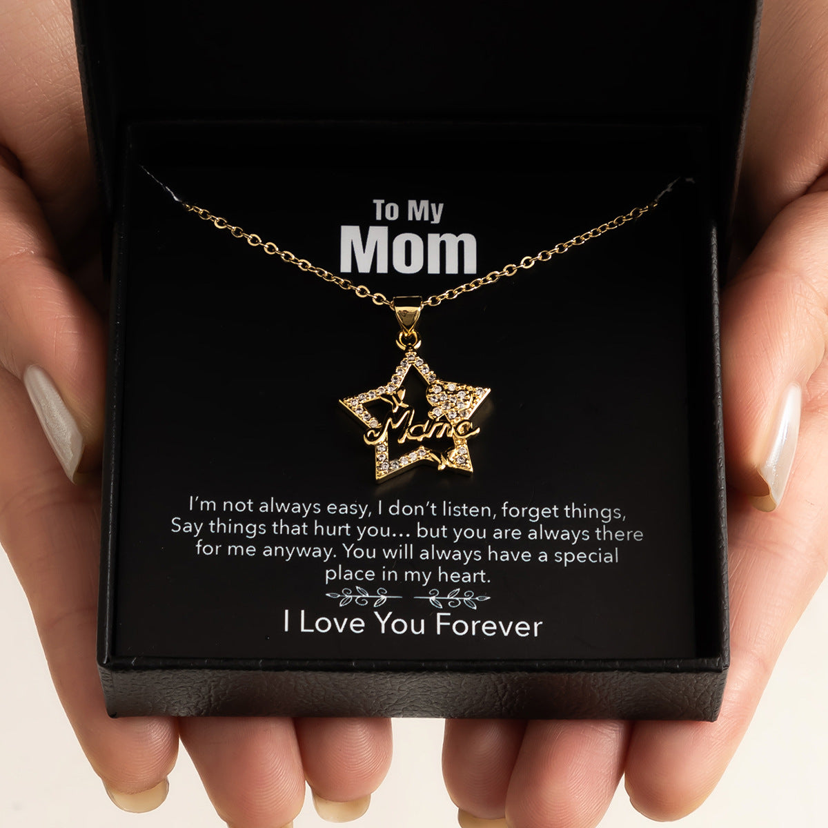 Mother's Day Necklace Gift Box, Fashion Jewelry, Gift For Mom