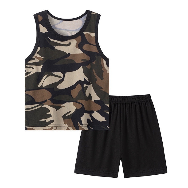 Boy's Printed Basketball 2pc Set