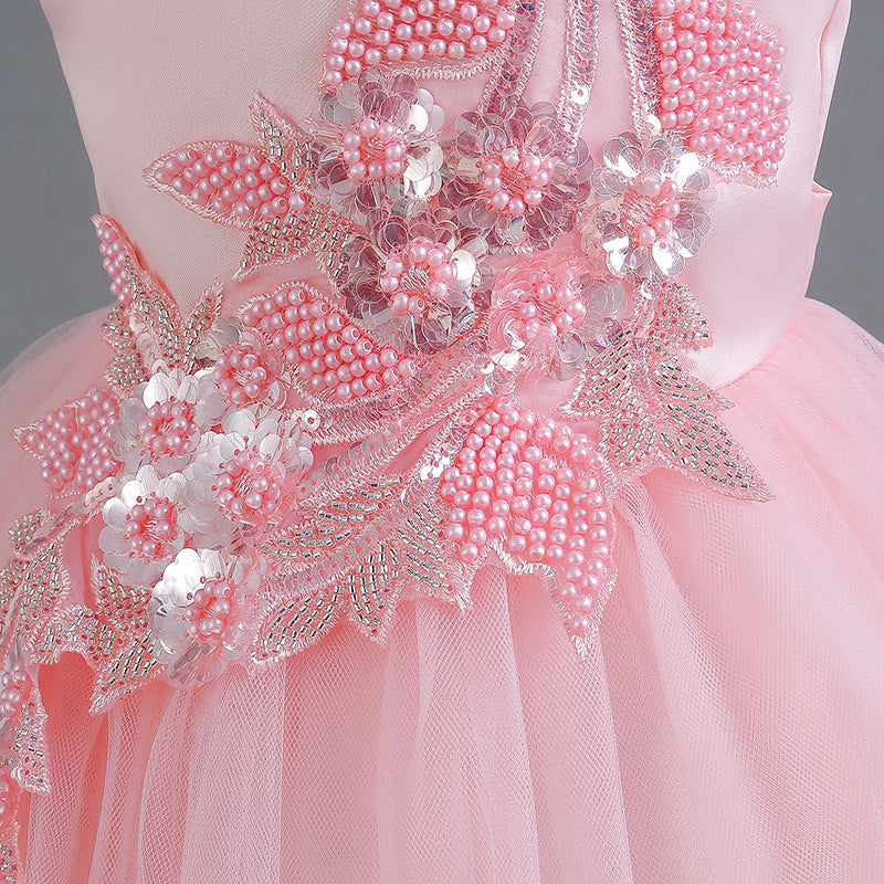 Baby Girls' High-end Sleeveless Formal Dress