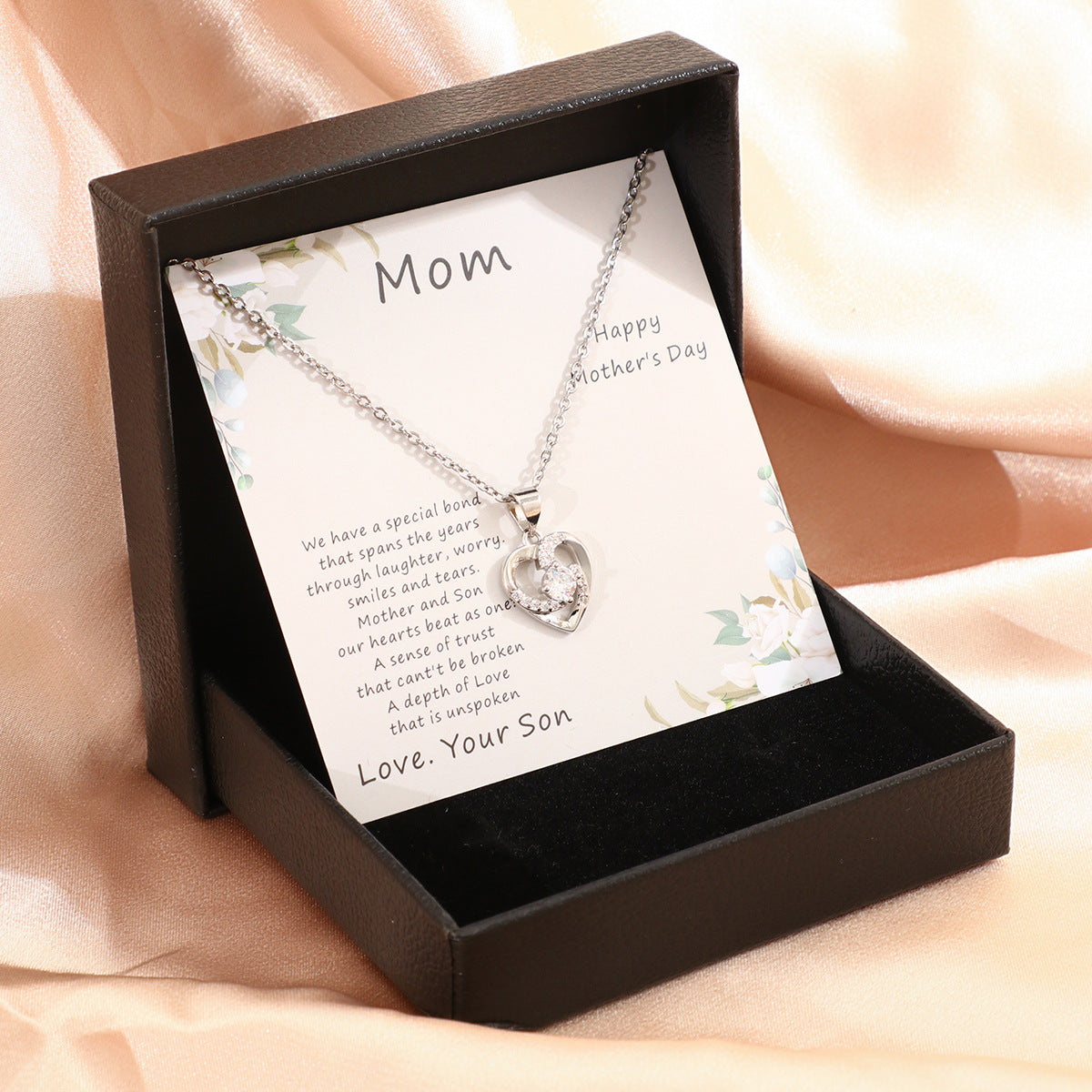 Mother's Day Necklace Gift Box, Fashion Jewelry, Gift For Mom