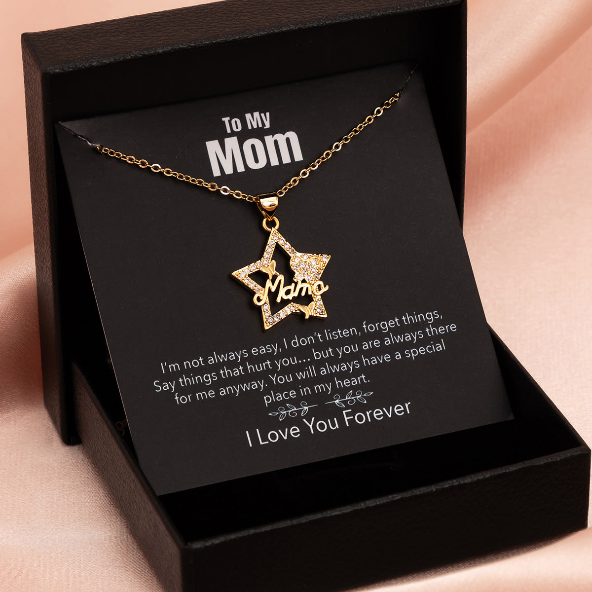 Mother's Day Necklace Gift Box, Fashion Jewelry, Gift For Mom