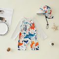 Jumpsuit Children's Swimsuit Hat Polyester