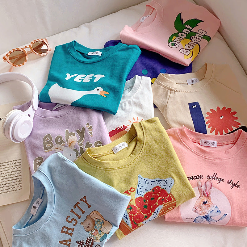 Children's T-shirt Fashionable Printed Cartoon Cute Popular