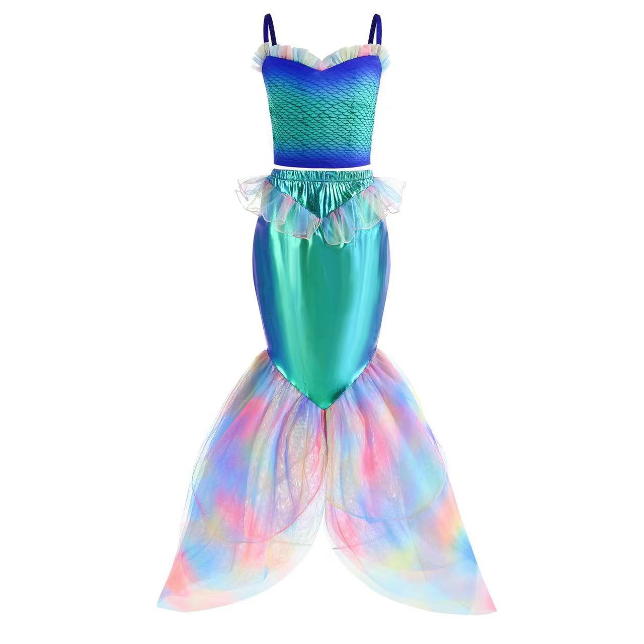 European And American Style Children's Mermaid Princess Dress Cosplay