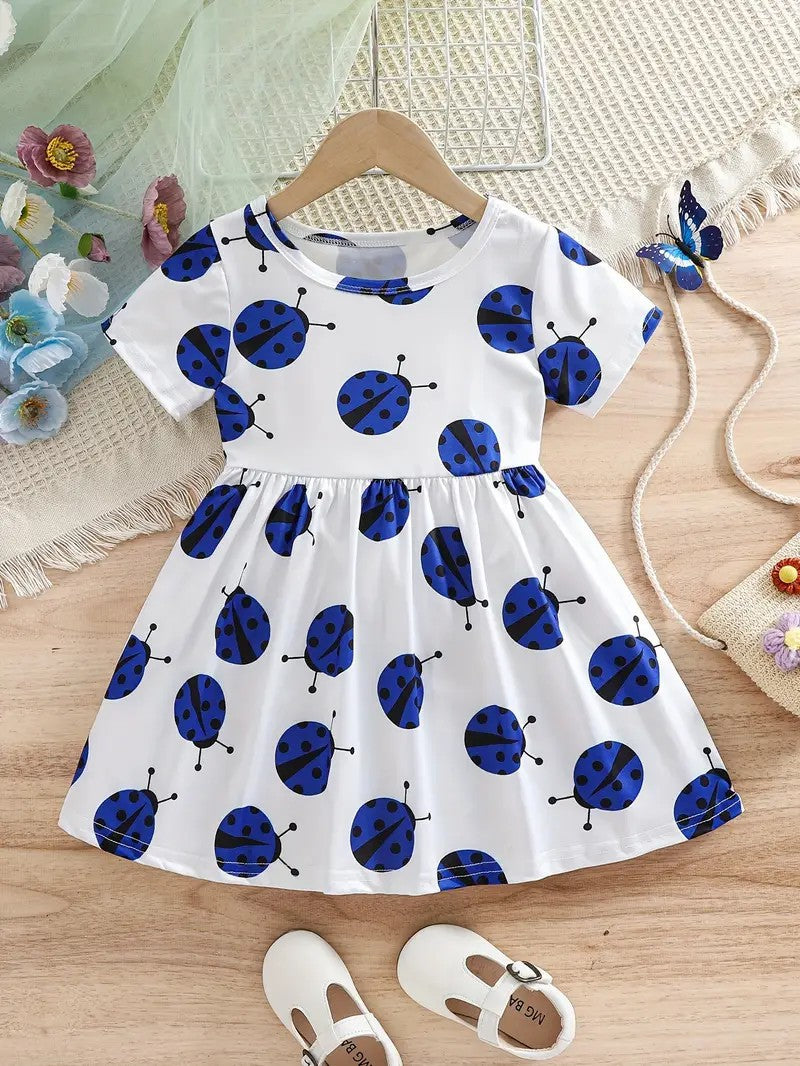 Embroidered Flowers Holiday Party Dress Girl