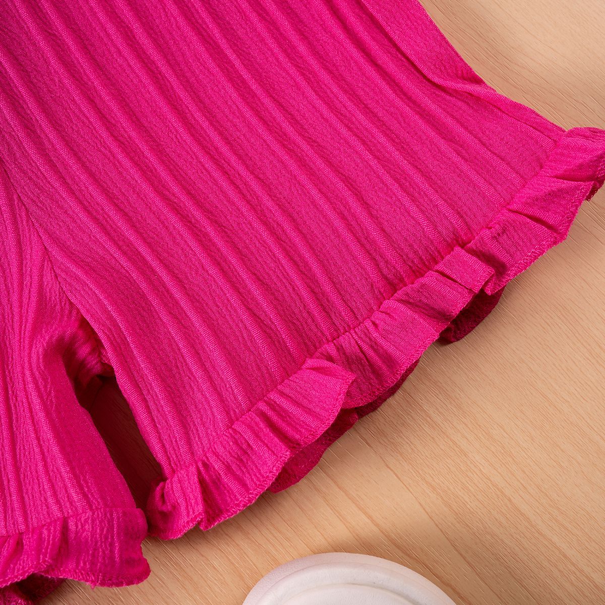 Girls Cold-shoulder Sleeveless Vest Two-piece Set