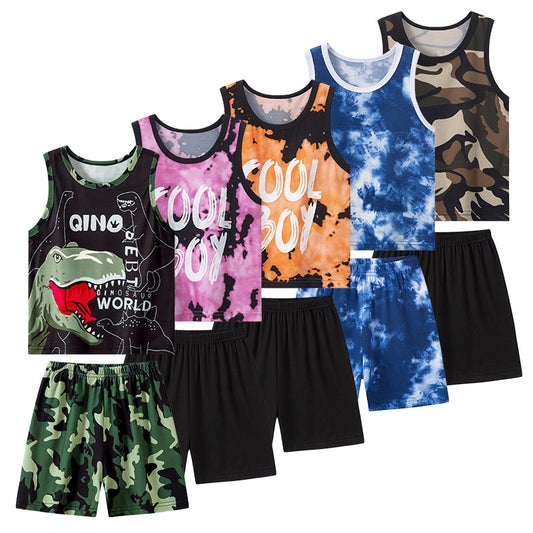 Boy's Printed Basketball 2pc Set