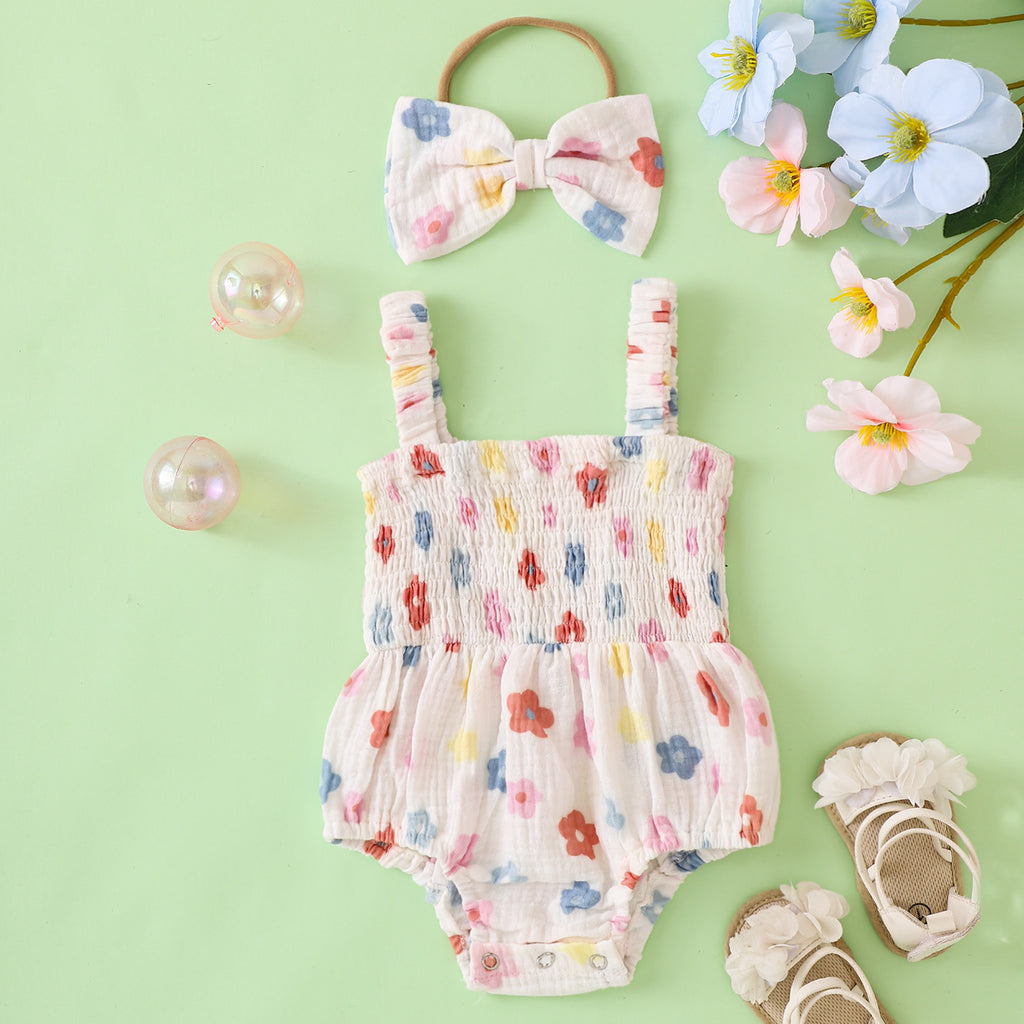 Baby Girls' Fashion Personality Summer Onesie