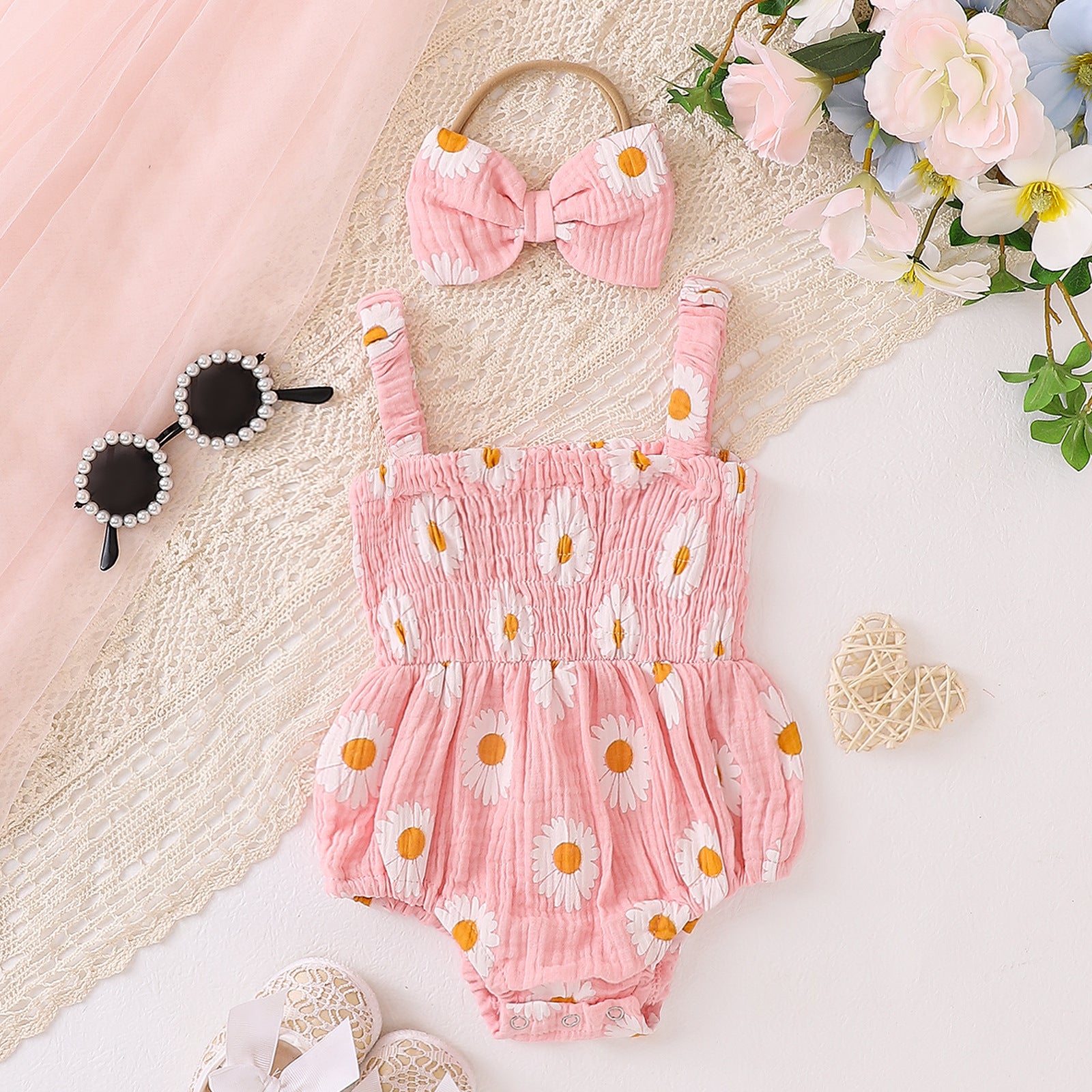 Baby Girls' Fashion Personality Summer Onesie