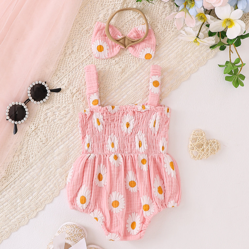 Baby Girls' Fashion Personality Summer Onesie