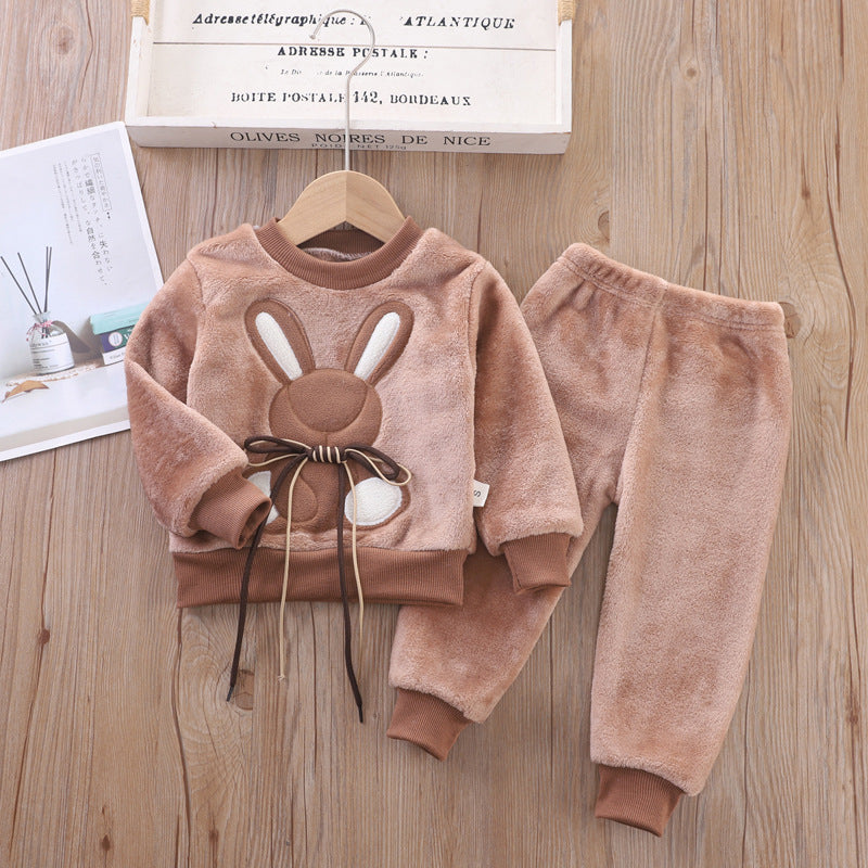 Cozy Two-Piece Bunny Pajama Set for Kids