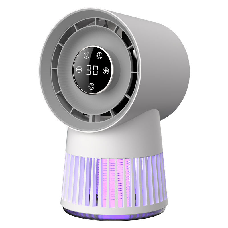 Creative 2-in-1 Mosquito Killing Mini Desk Fan Electric Mosquito Killer USB Rechargeable