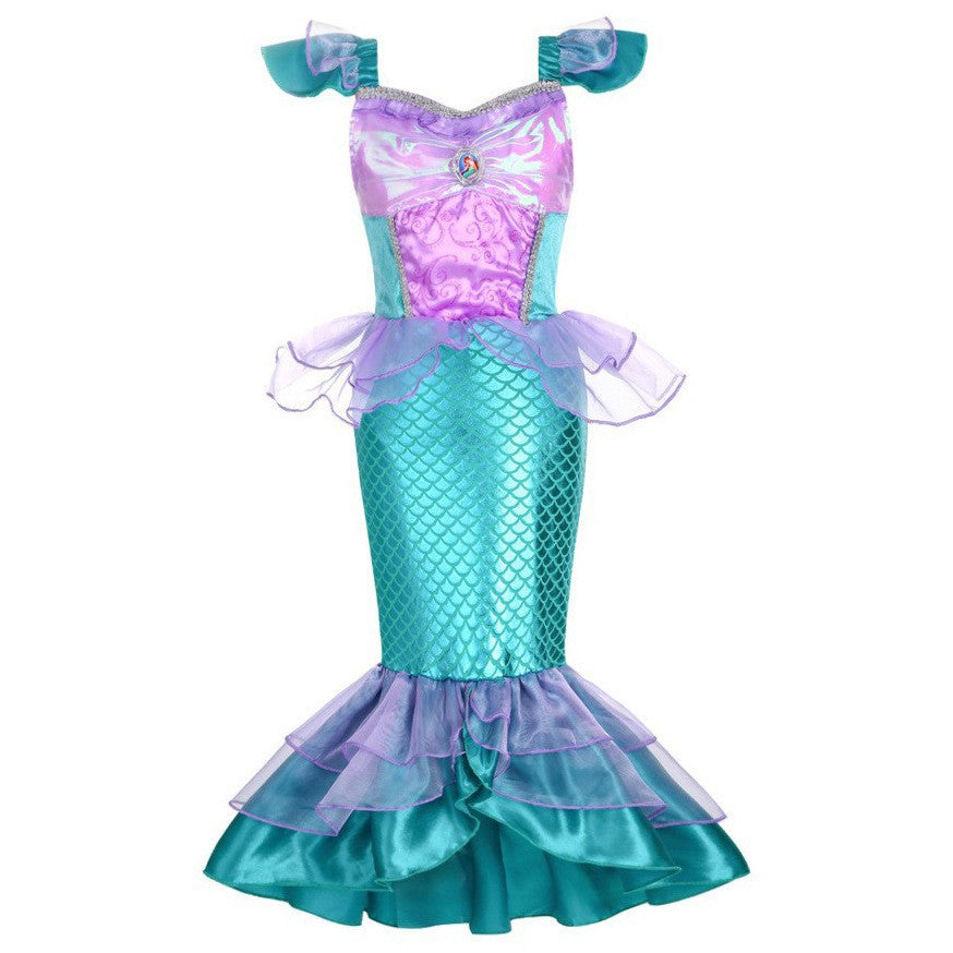 European And American Style Children's Mermaid Princess Dress Cosplay