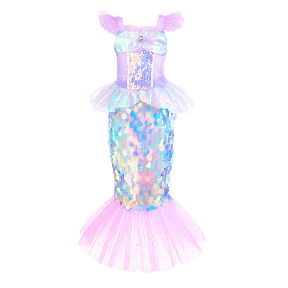 European And American Style Children's Mermaid Princess Dress Cosplay