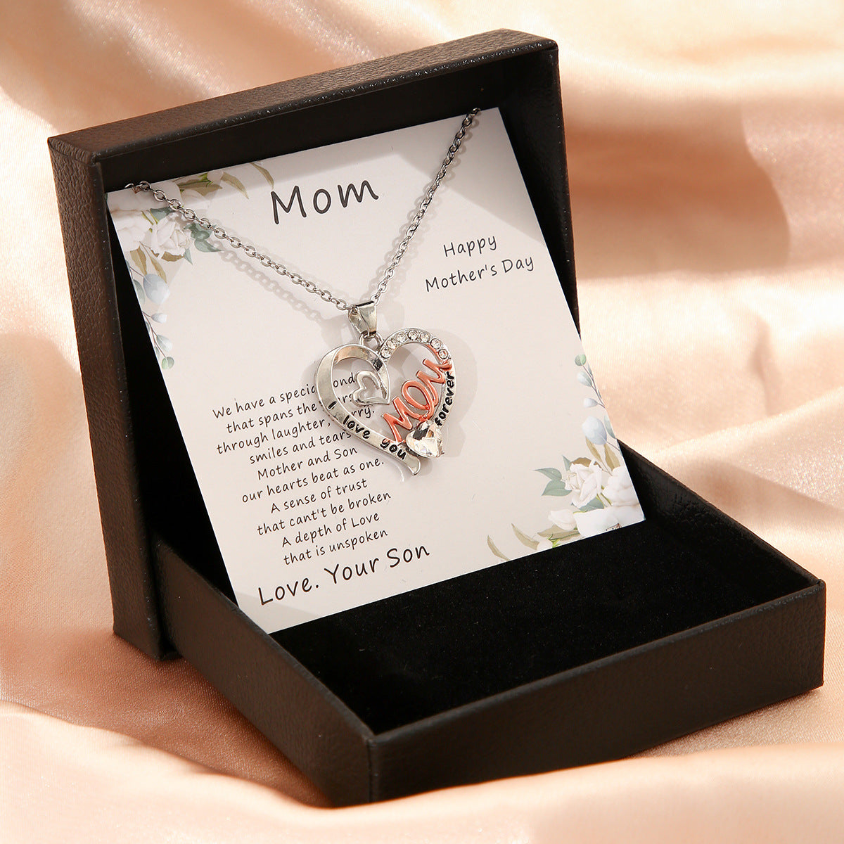 Mother's Day Necklace Gift Box, Fashion Jewelry, Gift For Mom