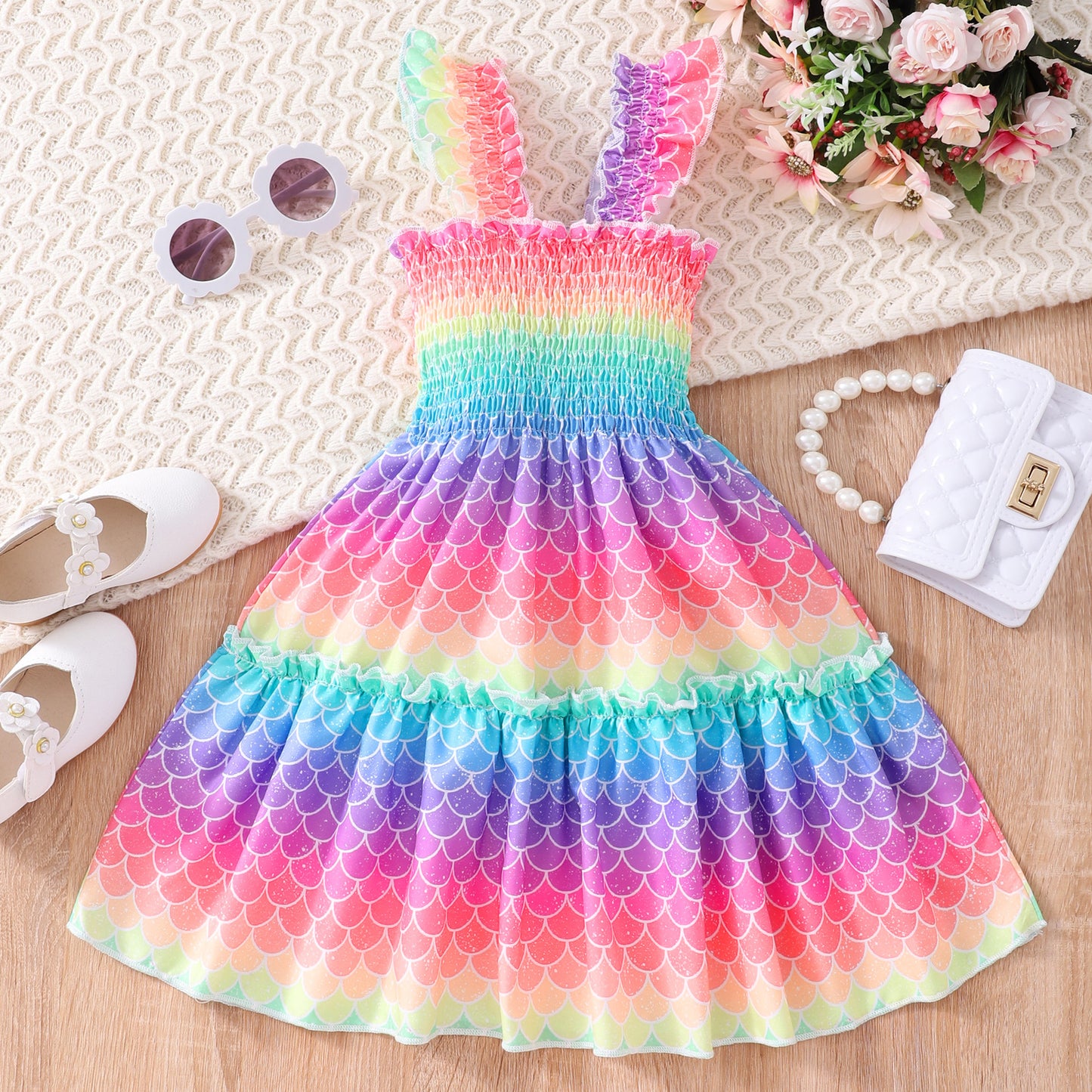 Girl's Sleeveless Printed Summer Dress, Multiple Styles To Choose From