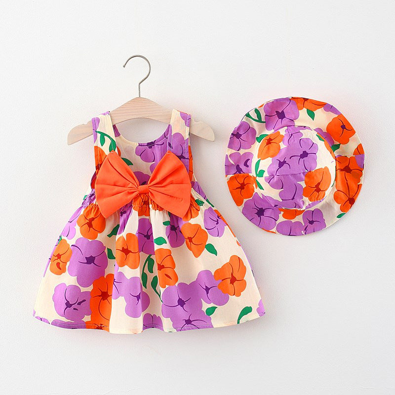 Girls Children's Princess Dress With Hat Included