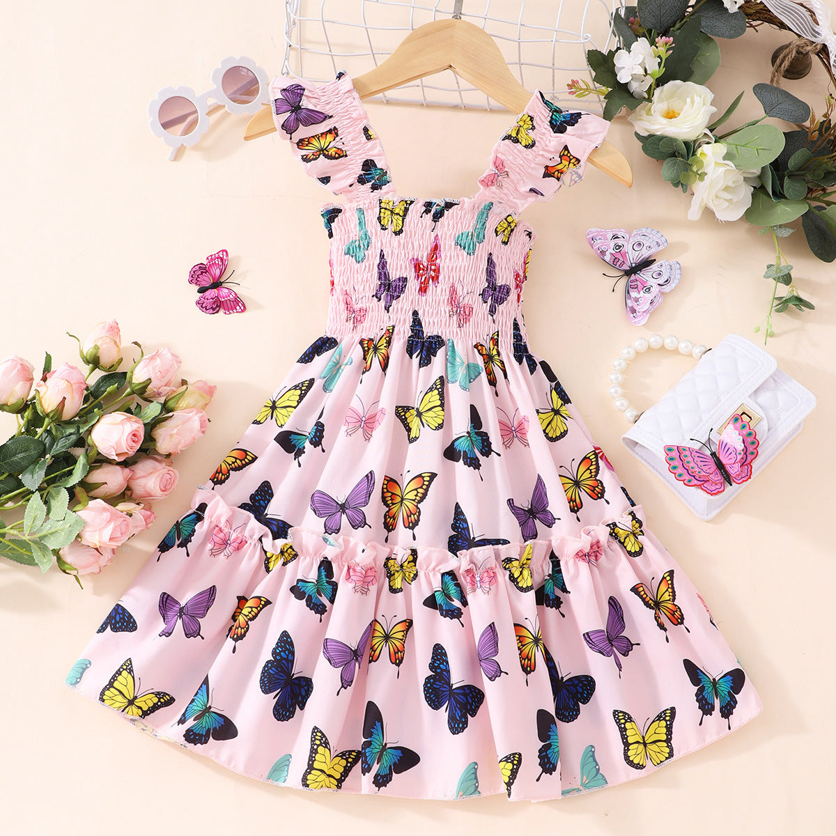 Girl's Sleeveless Printed Summer Dress, Multiple Styles To Choose From