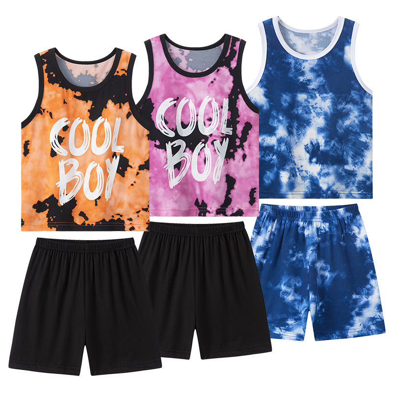 Boy's Printed Basketball 2pc Set