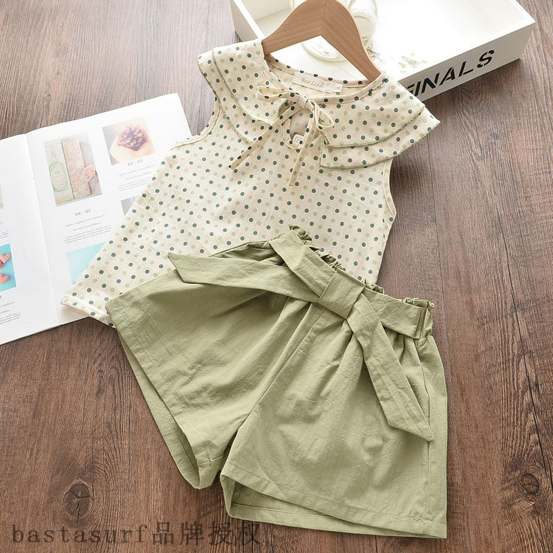 Chiffon Sling 2pc Suit, Cool Girl Suit, Children's Summer Outfits, Multiple Styles