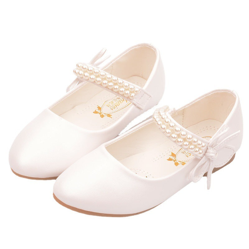 Girls' Formal Flat Leather Shoes