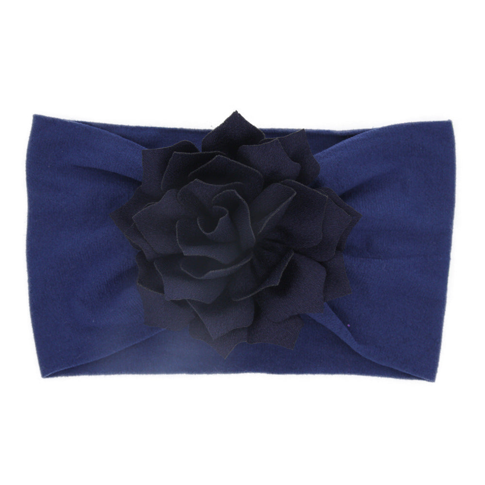 Nylon Lotus Leaf Flower  Hairband, Comes In Multiple Colors