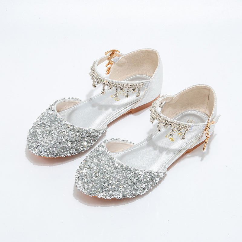 Girls' Sparkle Shoes, Dress Shoes, Children's Low Heel Formal Shoes