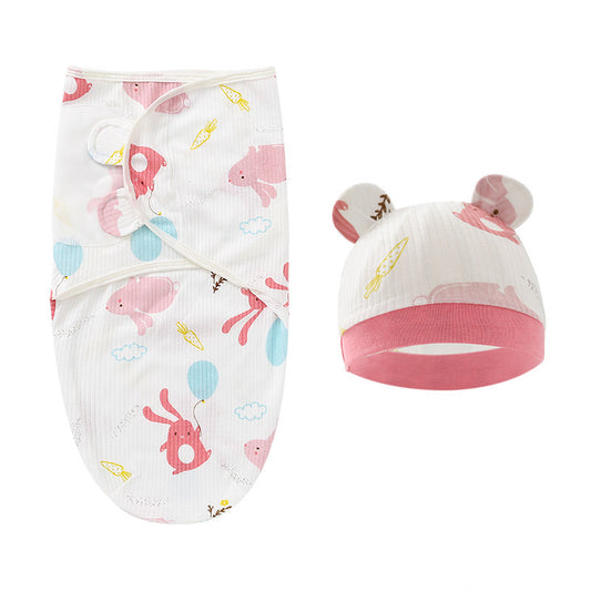 Newborn Swaddle & Hat 2pc Set, Boy & Girl Designs To Choose From