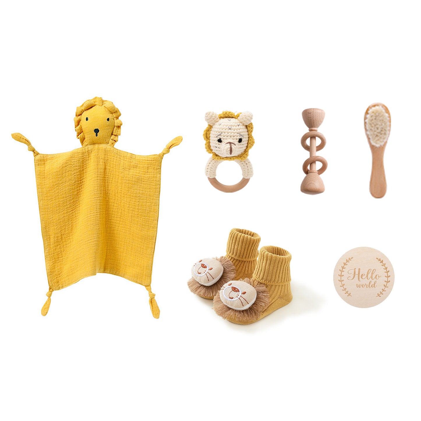 Infant Comfort Rattle Rabbit Bath Towel Gift Set