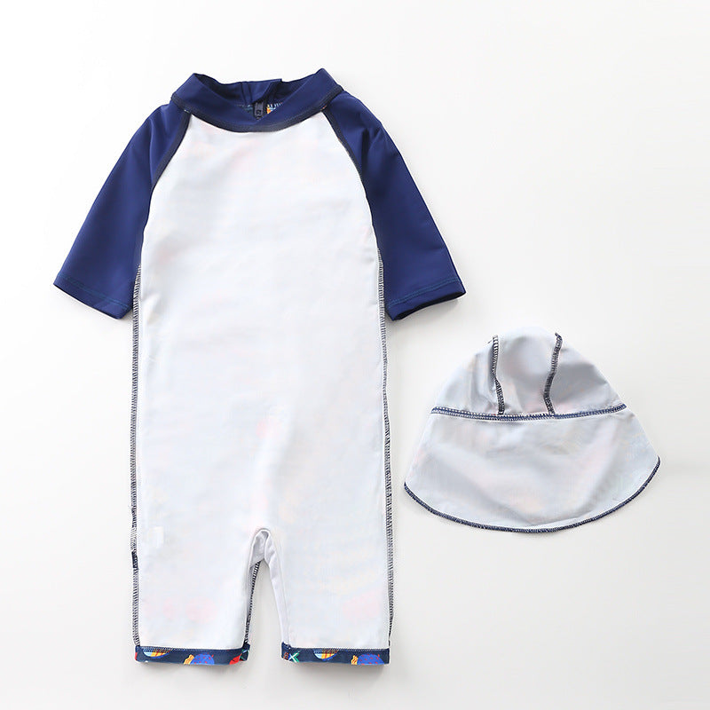 Children's Swimsuit One-piece Surfing Suit Infant Boy Swimming Pool