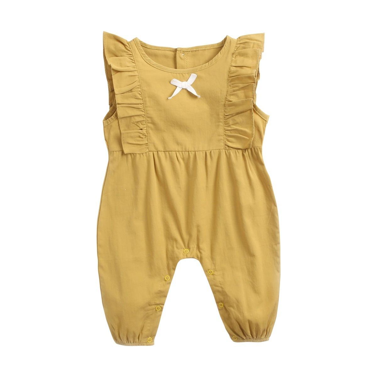 Baby/Toddler Girls' Cotton Long Climbing Romper