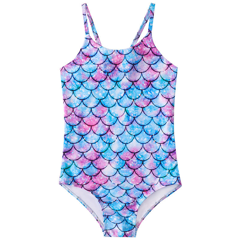 Girls' Mermaid 1pc Swimsuit, Multiple Designs To Choose From