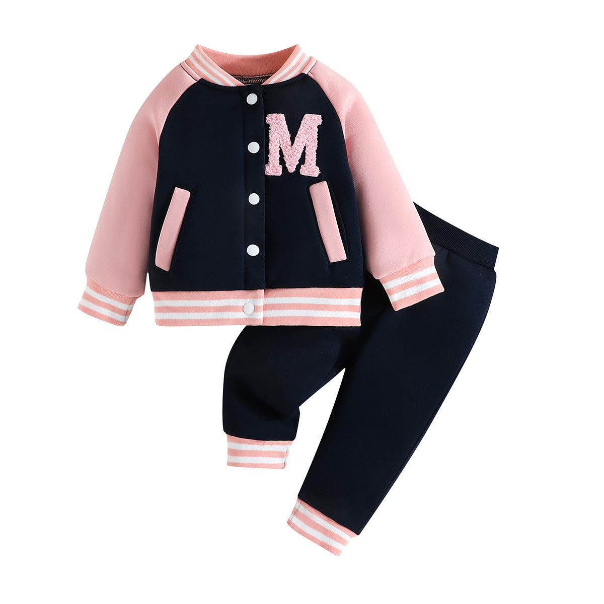 Baby/Toddler Girls' Baseball Uniform Two-piece Set