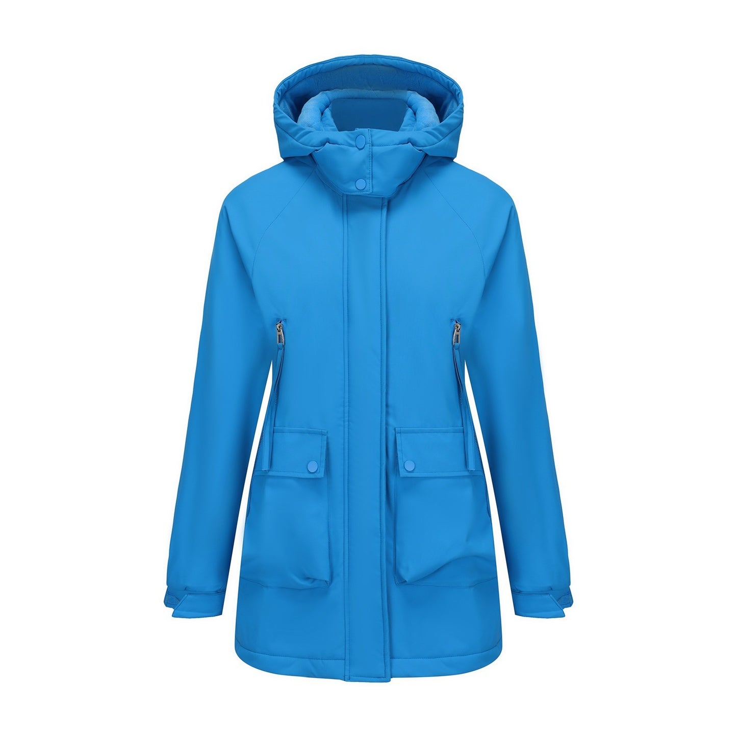 Parka Fleece Padded Coat, Waterproof Women's Fall Winter Coat