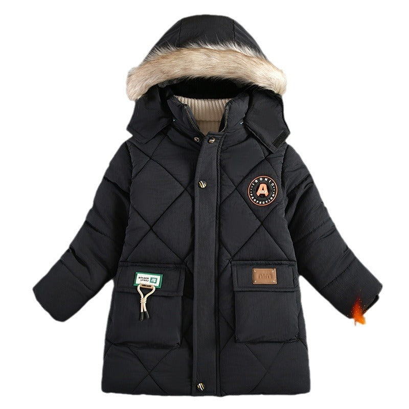 Boys' Winter Wear Thick Coat, Cotton-padded Jacket