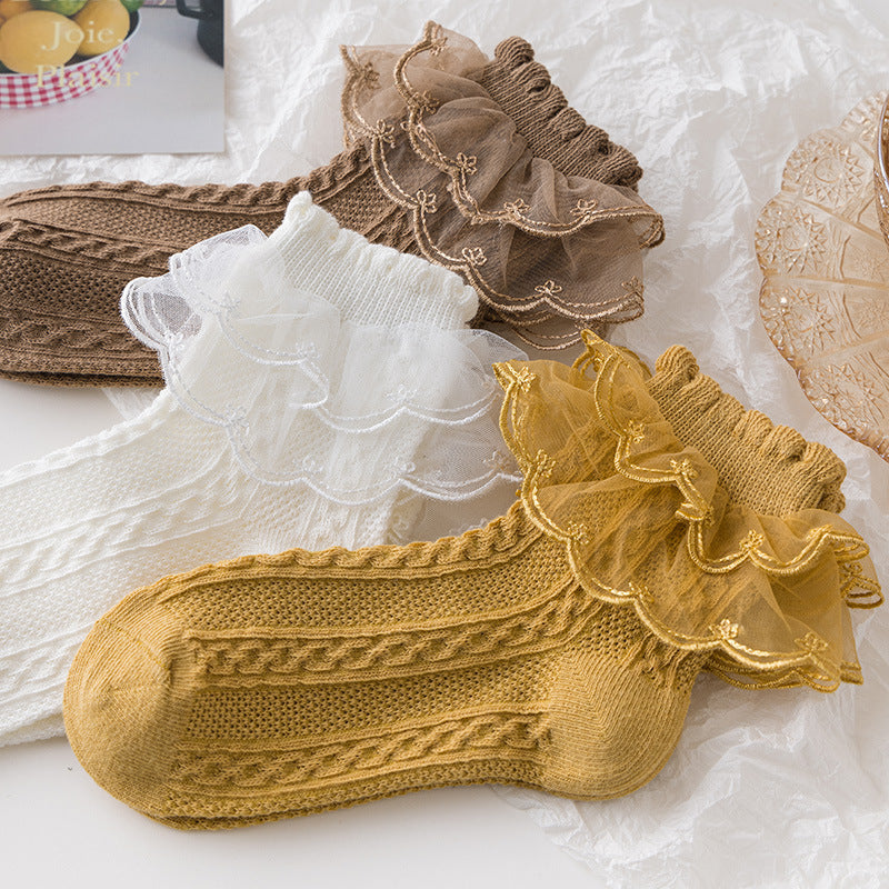 Lolita Style Girls' Lace Socks