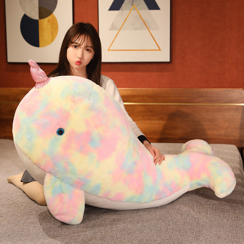 Ocean Whale Throw Pillow Plush Toy