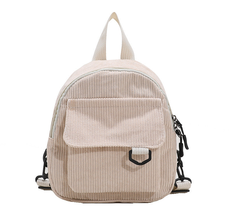 Small Corduroy Backpack, Girls' Schoolbag